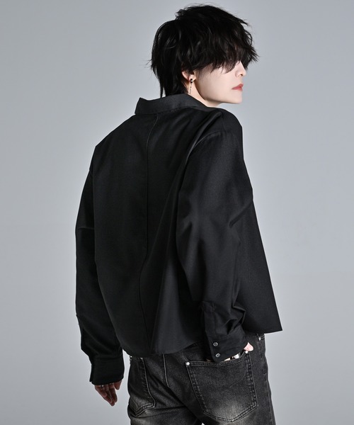 ADRER（アドラー）の「Cropped Regular Collar Silhouette Shirt