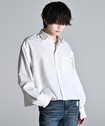 ADRER（アドラー）の「Cropped Regular Collar Silhouette Shirt / クロップド・レギュラーカラー・シルエット・シャツ（シャツ/ブラウス）」