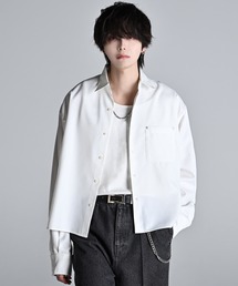 ADRER（アドラー）の「Cropped Regular Collar Silhouette Shirt / クロップド・レギュラーカラー・シルエット・シャツ（シャツ/ブラウス）」