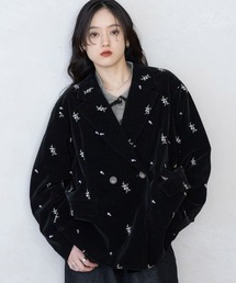 RAGEBLUE | フラワー刺繍/ベロアテーラードジャケット(テーラードジャケット)