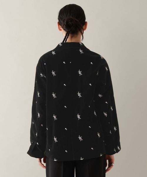 RAGEBLUE（レイジブルー）の「フラワー刺繍/ベロアテーラードジャケット（テーラードジャケット・レディース・ブラック/ブラウン・FREE）」の13枚目の写真