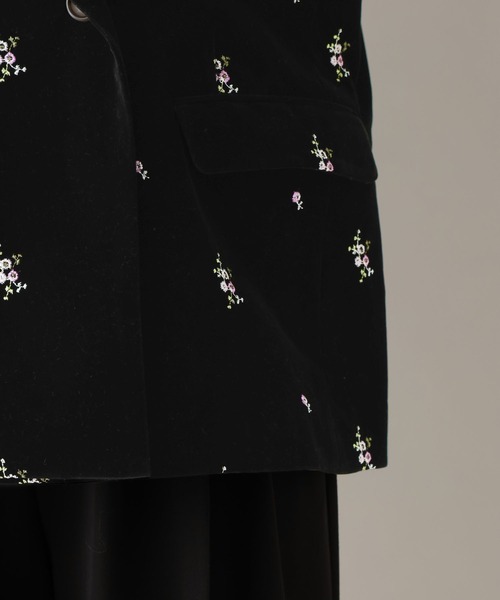 RAGEBLUE（レイジブルー）の「フラワー刺繍/ベロアテーラードジャケット（テーラードジャケット・レディース・ブラック/ブラウン・FREE）」の18枚目の写真