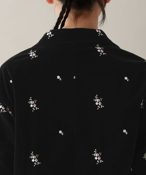 RAGEBLUE（レイジブルー）の「フラワー刺繍/ベロアテーラードジャケット（テーラードジャケット・レディース・ブラック/ブラウン・FREE）」の20枚目の写真
