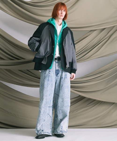 UNISEX》MA-1 Layering Relax-Over 2B Tailored Jacket/MA-1レイヤ