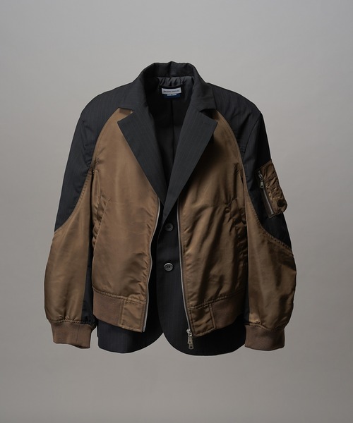 UNISEX》MA-1 Layering Relax-Over 2B Tailored Jacket/MA-1レイヤ