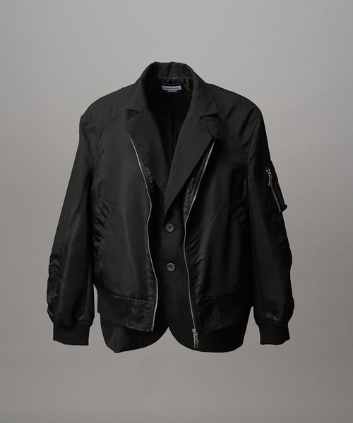 UNISEX》MA-1 Layering Relax-Over 2B Tailored Jacket/MA-1レイヤ