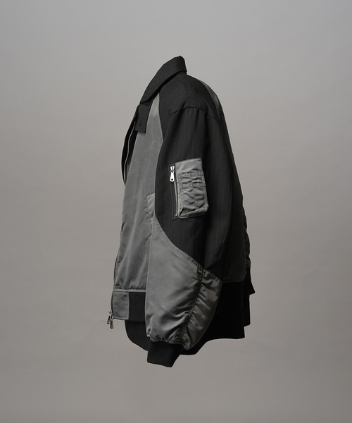 UNISEX》MA-1 Layering Relax-Over 2B Tailored Jacket/MA-1レイヤ