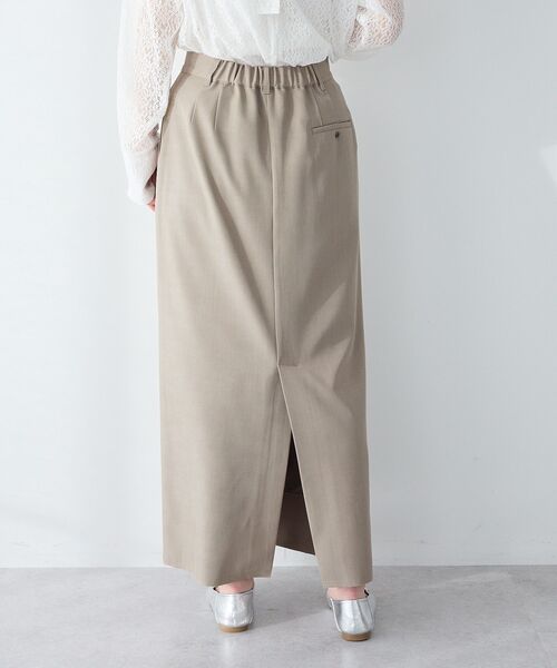 CRAFT STANDARD BOUTIQUE（クラフトスタンダードブティック）の「＜セレモニー／ハレの日＞カットアウトヘムIラインスカート◆（スカート・レディース・ベージュ/ブラック・M/L）」の7枚目の写真