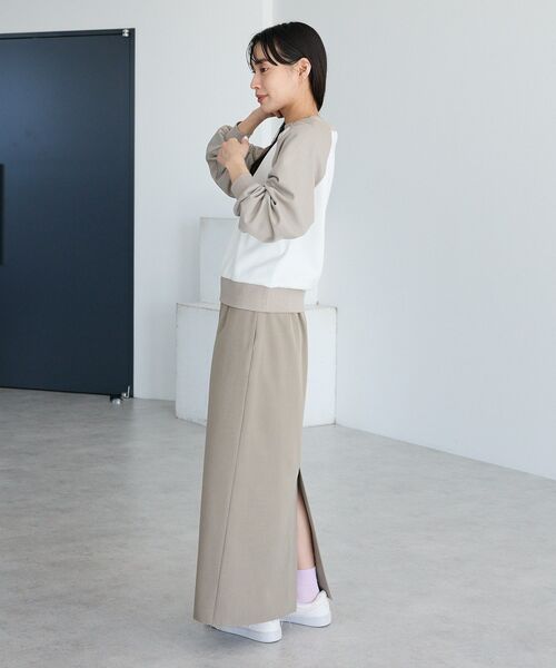 CRAFT STANDARD BOUTIQUE（クラフトスタンダードブティック）の「＜セレモニー／ハレの日＞カットアウトヘムIラインスカート◆（スカート・レディース・ベージュ/ブラック・M/L）」の21枚目の写真