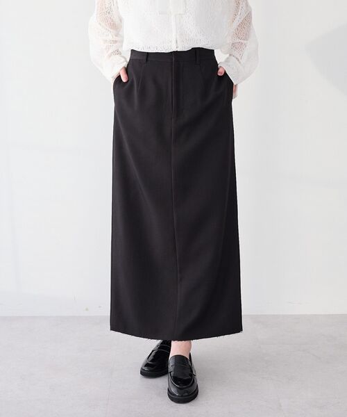 CRAFT STANDARD BOUTIQUE（クラフトスタンダードブティック）の「＜セレモニー／ハレの日＞カットアウトヘムIラインスカート◆（スカート・レディース・ベージュ/ブラック・M/L）」の22枚目の写真