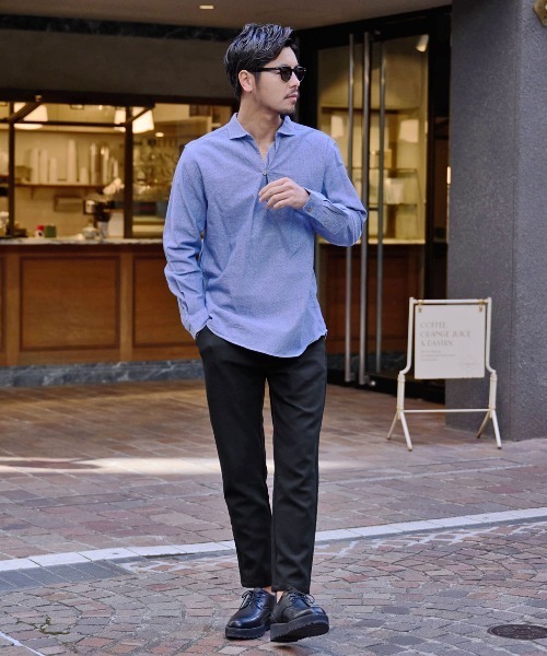 BENUSTA（ベヌスタ）の「『BENUSTA/ベヌスタ』スラックスパンツ【GC】（スラックス・メンズ・ベージュ/ブラック・XL/L/M）」の3枚目の写真