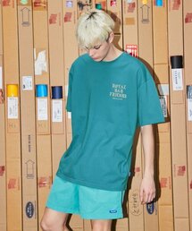ROYALLIFE（ロイヤルライフ）の「RLU2102 ディプロマバックロゴヘビーウェイト半袖Tシャツ - ティルグリーン（Tシャツ/カットソー）」
