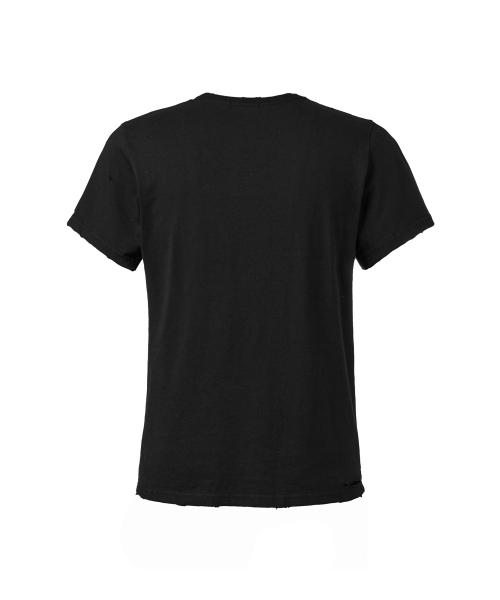 ANOTHERYOUTH（アナザーユース）の「スナイパー ダメージドTシャツ - ブラック（Tシャツ/カットソー・メンズ・その他・1/2/3）」の2枚目の写真
