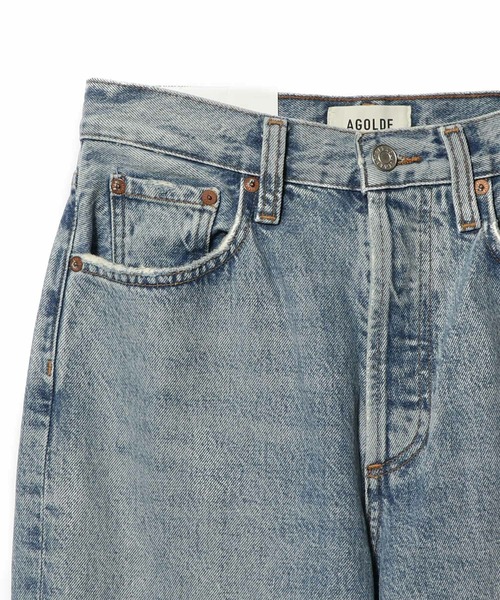 AGOLDE(エーゴールドイー)の「AGOLDE / LOW SLUNG BAGGY デニムパンツ(デニムパンツ・レディース・ブルー・23/24)」の4枚目の写真