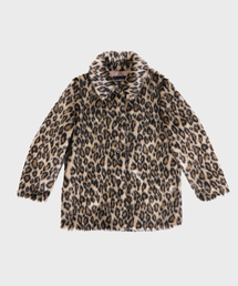 DARED（デェアド）の「LEOPARD FAUX FUR COAT（ムートンコート）」