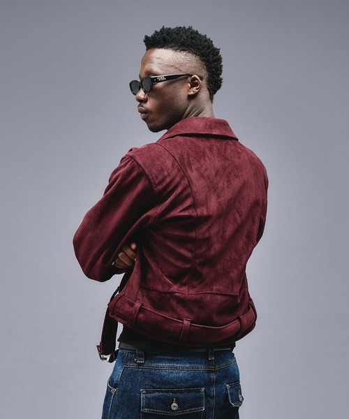 セール】Faux Suede Riders Jacket / フェイクスエードライダース