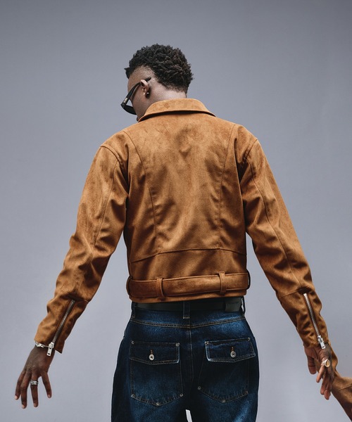 セール】Faux Suede Riders Jacket / フェイクスエードライダース 