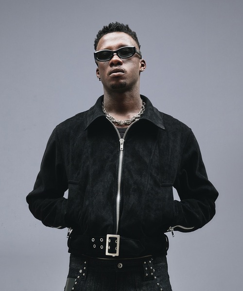 ANDER HUNK(アンダーハンク)の「Faux Suede Riders Jacket / フェイクスエードライダースジャケット(ライダースジャケット・メンズ・バーガンディー/ベージュ/ブラック・SMALL/MEDIUM/LARGE)」の18枚目の写真