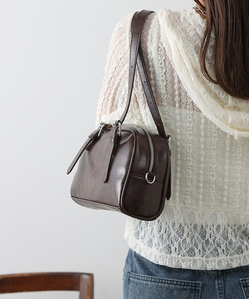 COLONY 2139（コロニートゥーワンスリーナイン）の「ヴィンテージ合皮ミニボストンバッグ（ボストンバッグ・レディース・レッド/ブラウン/ブラック・FREE）」の11枚目の写真