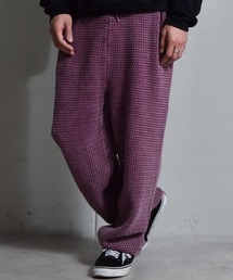 DOUBLE STEAL（ダブルスティール）の「DSピグメントワッフルニットイージーテーパードパンツ（その他パンツ）」