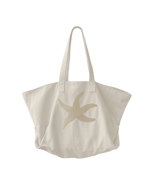 TCM starfish tote bag (ivory)（トートバッグ）｜THECOLDESTMOMENT