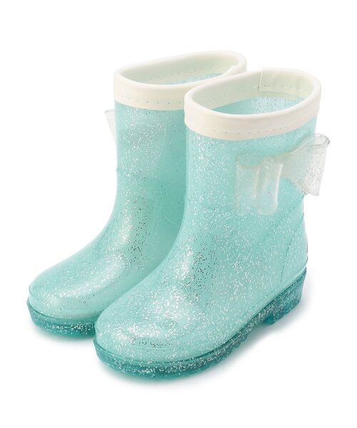 Ampersand(アンパサンド)の「キラキラレインシューズ(レインシューズ・キッズ・オフホワイト/ミント/ラベンダー・20/19/18/17/16/15 /14)」の3枚目の写真