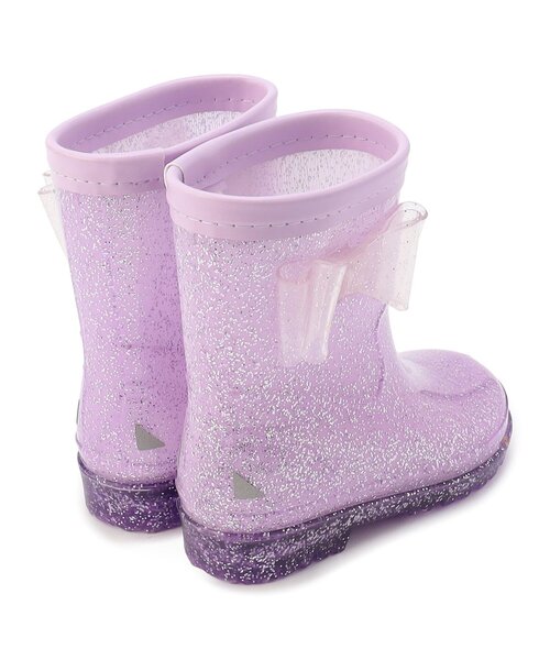 Ampersand(アンパサンド)の「キラキラレインシューズ(レインシューズ・キッズ・オフホワイト/ミント/ラベンダー・20/19/18/17/16/15 /14)」の4枚目の写真