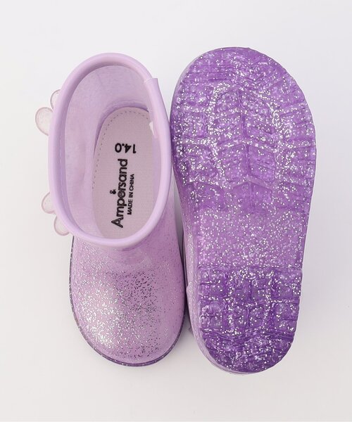 Ampersand(アンパサンド)の「キラキラレインシューズ(レインシューズ・キッズ・オフホワイト/ミント/ラベンダー・20/19/18/17/16/15 /14)」の14枚目の写真