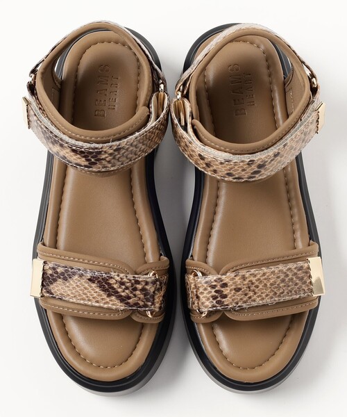 BEAMS HEART(ビームスハート)の「厚底 スポーツサンダル(サンダル・レディース・ブラック/アイボリー/その他・LARGE/MEDIUM/SMALL)」の8枚目の写真