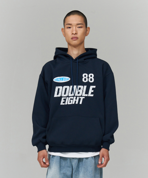 DOUBLE EIGHT（ダブルエイト）の「88クラックフード（ブラック）（パーカー・メンズ・ブラック・FREE）」の3枚目の写真