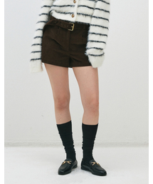 MERGO（メルゴ）の「ウィメンズシェードコーデュロイベルトショーツ[ブラウン]（その他パンツ）」