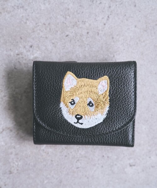 BEARDSLEY（ビアズリー）の「《本革》Dog刺繍ウォレット（財布・レディース・ブラック系その他2/ブラック/ブラック系その他3/ブラック系その他・FREE）」の3枚目の写真