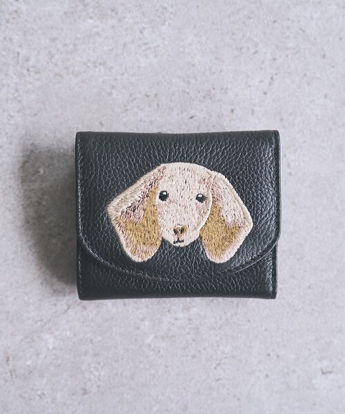 BEARDSLEY（ビアズリー）の「《本革》Dog刺繍ウォレット（財布・レディース・ブラック系その他2/ブラック/ブラック系その他3/ブラック系その他・FREE）」の4枚目の写真