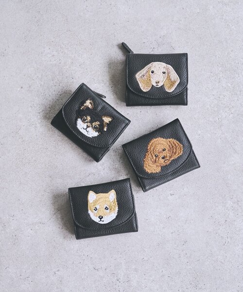 BEARDSLEY（ビアズリー）の「《本革》Dog刺繍ウォレット（財布・レディース・ブラック系その他2/ブラック/ブラック系その他3/ブラック系その他・FREE）」の5枚目の写真