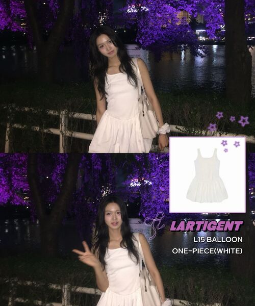 LARTIGENT(ラーティゼン)の「L17 BALLOON ONE-PIECE(SKY BLUE)(ワンピース・レディース・その他・FREE)」の6枚目の写真
