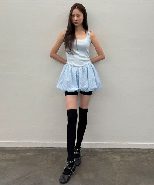 LARTIGENT(ラーティゼン)の「L17 BALLOON ONE-PIECE(SKY BLUE)(ワンピース・レディース・その他・FREE)」の7枚目の写真