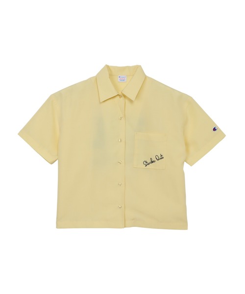 Champion(チャンピオン)の「【Champion/チャンピオン】レディース ボウリングシャツ(シャツ/ブラウス・レディース・ダークネイビー/オフホワイト/イエロー系その他・LARGE/MEDIUM)」の3枚目の写真