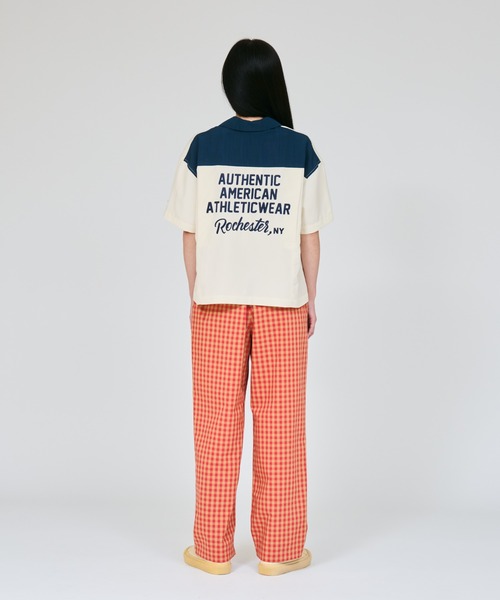Champion(チャンピオン)の「【Champion/チャンピオン】レディース ボウリングシャツ(シャツ/ブラウス・レディース・ダークネイビー/オフホワイト/イエロー系その他・LARGE/MEDIUM)」の18枚目の写真