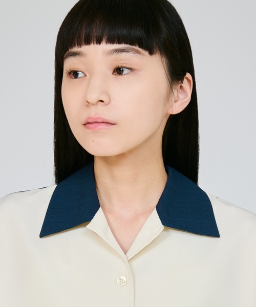 Champion(チャンピオン)の「【Champion/チャンピオン】レディース ボウリングシャツ(シャツ/ブラウス・レディース・ダークネイビー/オフホワイト/イエロー系その他・LARGE/MEDIUM)」の4枚目の写真