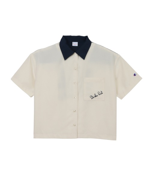 Champion(チャンピオン)の「【Champion/チャンピオン】レディース ボウリングシャツ(シャツ/ブラウス・レディース・ダークネイビー/オフホワイト/イエロー系その他・LARGE/MEDIUM)」の19枚目の写真