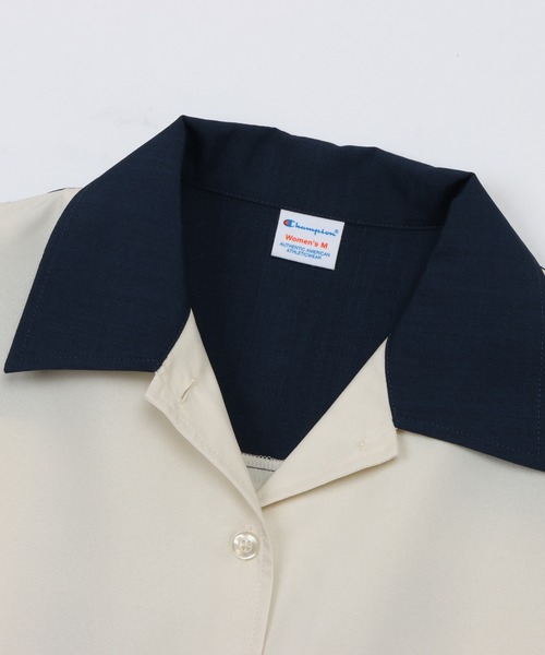 Champion(チャンピオン)の「【Champion/チャンピオン】レディース ボウリングシャツ(シャツ/ブラウス・レディース・ダークネイビー/オフホワイト/イエロー系その他・LARGE/MEDIUM)」の22枚目の写真