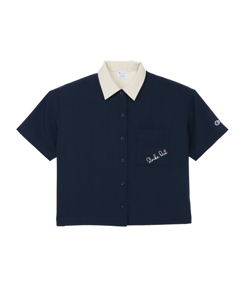 Champion(チャンピオン)の「【Champion/チャンピオン】レディース ボウリングシャツ(シャツ/ブラウス・レディース・ダークネイビー/オフホワイト/イエロー系その他・LARGE/MEDIUM)」の11枚目の写真