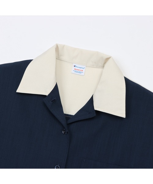 Champion(チャンピオン)の「【Champion/チャンピオン】レディース ボウリングシャツ(シャツ/ブラウス・レディース・ダークネイビー/オフホワイト/イエロー系その他・LARGE/MEDIUM)」の14枚目の写真