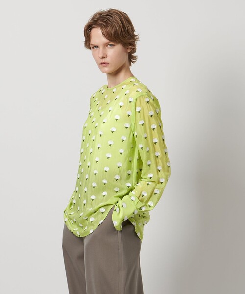 LOEFF(ロエフ)の「<LOEFF>スパンコール フラワー クルーネック ブラウス(シャツ/ブラウス・レディース・ライム・FREE)」の10枚目の写真