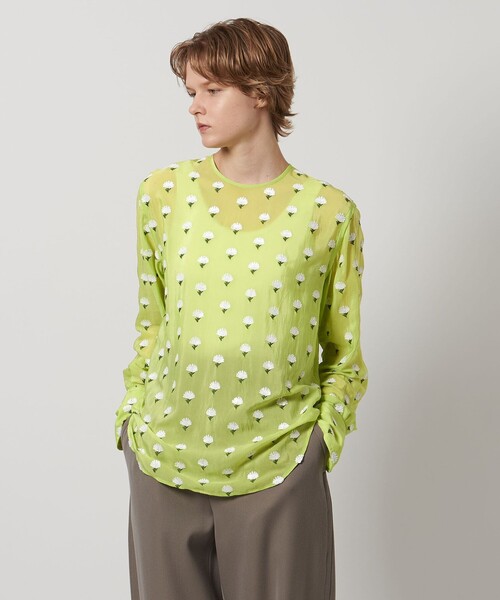 LOEFF(ロエフ)の「<LOEFF>スパンコール フラワー クルーネック ブラウス(シャツ/ブラウス・レディース・ライム・FREE)」の11枚目の写真