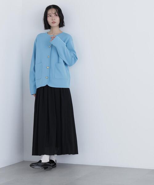 N.（N. Natural Beauty Basic）（エヌエヌナチュラルビューティーベーシック）の「【PS/低身長サイズ】楊柳フレアスカート（スカート・レディース・ブラック/オフホワイト/キャメル・MEDIUM/P/S）」の9枚目の写真