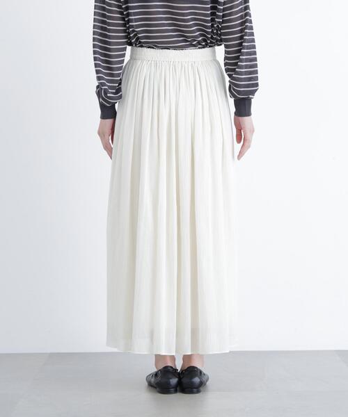 N.（N. Natural Beauty Basic）（エヌエヌナチュラルビューティーベーシック）の「【PS/低身長サイズ】楊柳フレアスカート（スカート・レディース・ブラック/オフホワイト/キャメル・MEDIUM/P/S）」の18枚目の写真