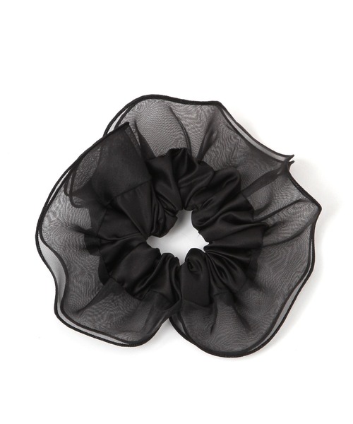 Elura（エルーラ）の「パイピングシュシュ/643001（シュシュ・レディース・ブラック・FREE）」の4枚目の写真