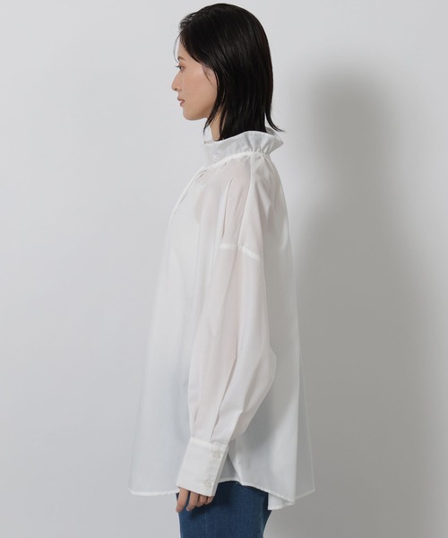 LAKOLE（ラコレ）の「フリルネックブラウス / 642697（その他トップス・レディース・ホワイト/その他1/サックスブルー・FREE）」の18枚目の写真