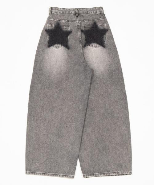 Figments(フィグメンツ)の「バックスターワイドデニム(デニムパンツ・レディース・ブラック・MEDIUM/SMALL)」の10枚目の写真